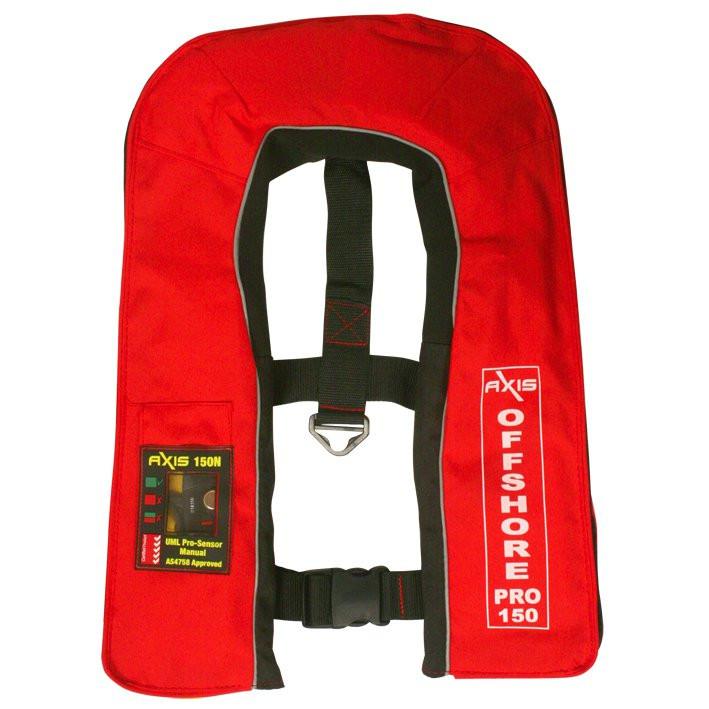AXIS Offshore Pro 150N Inflatable Life Jacket PFD w/ Harness - AXIS - Air Kayaks Direct
