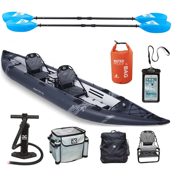 Aquaglide Blackfoot Angler 160 DS 2 Person Inflatable Kayak Package