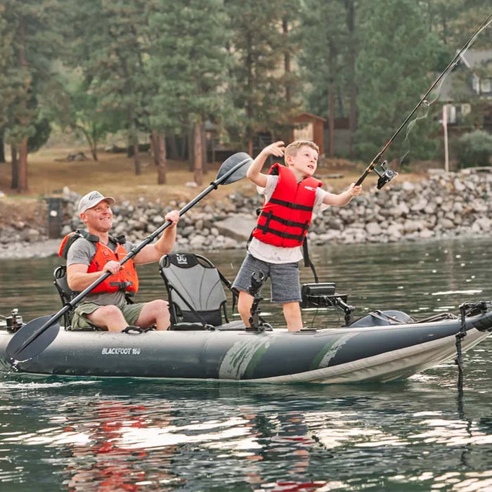 Aquaglide Blackfoot Angler 160 DS 2 Person Inflatable Fishing Kayak