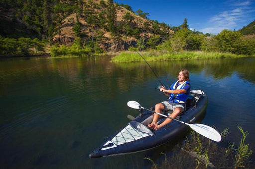 Aquaglide Blackfoot 125 HB Angler XL 1-2 Person Inflatable Kayak - Air Kayaks Direct