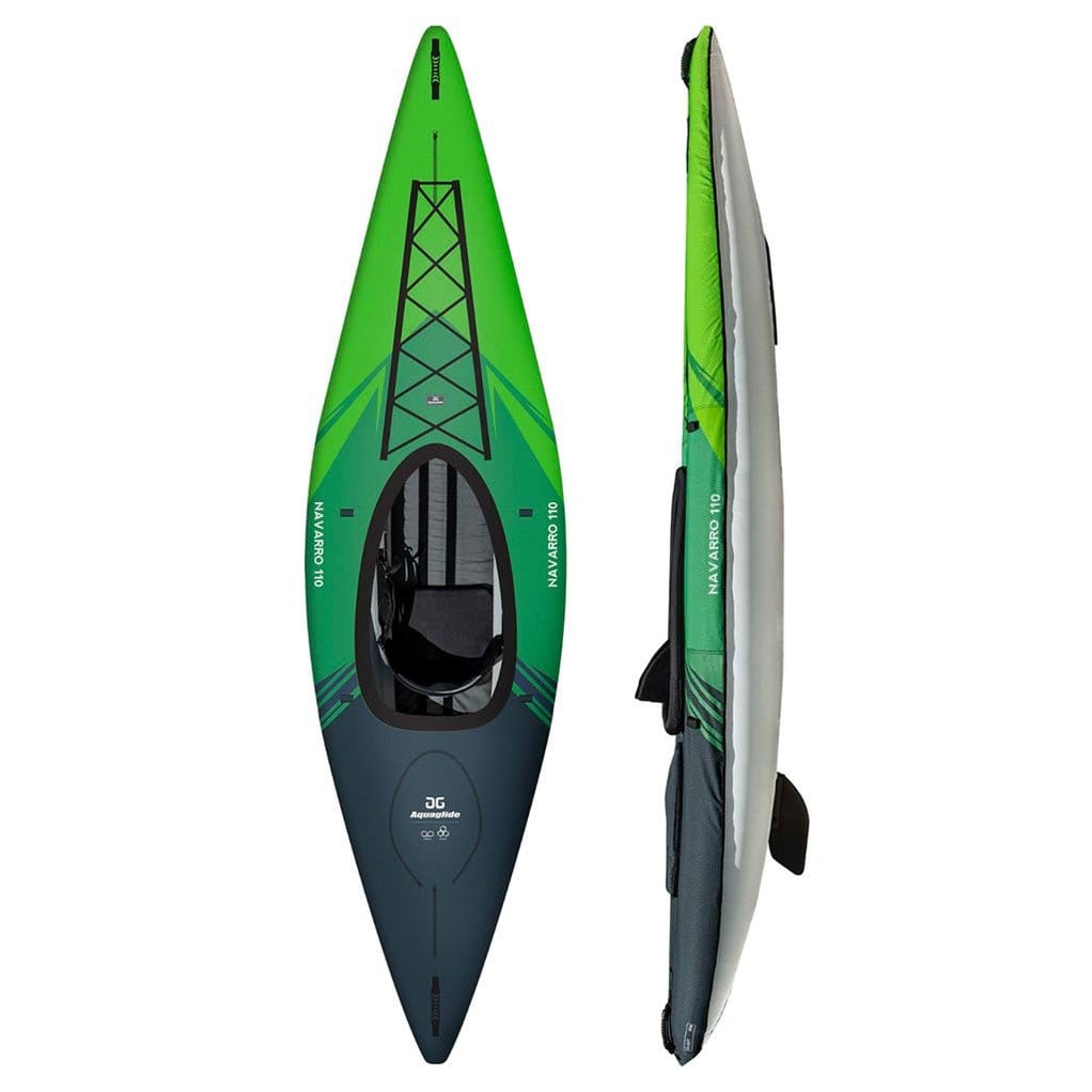 Aquaglide Navarro 110 DS 1 Person Inflatable Touring Kayak — Air Kayaks ...