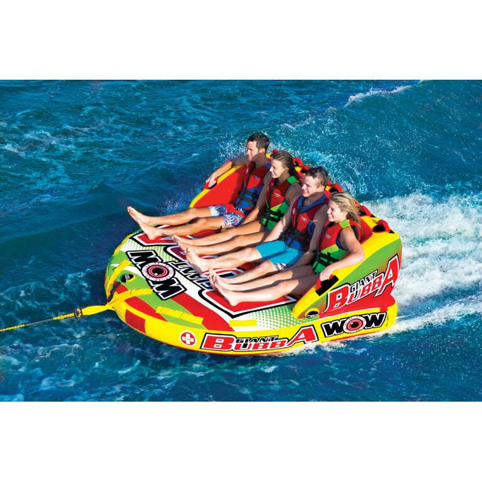 WOW Giant Bubba Inflatable Towable Tube - 4P - WOW - Air Kayaks Direct