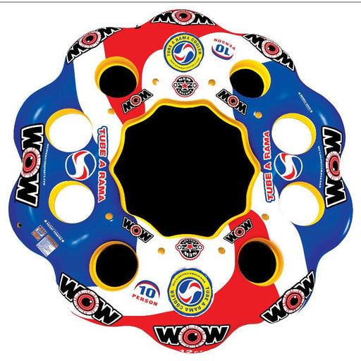 WOW Tube A Rama 10-Person Inflatable Lounge - WOW - Air Kayaks Direct